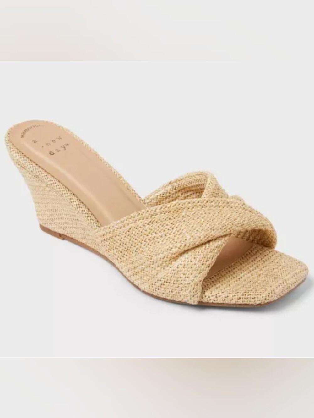 Women’s Amal Wedge Heels with Memory Foam Insole - Natural